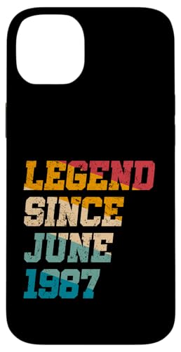 Legend Since June 1987 Lustiges 38jähriges Retro-Alter zum 38. Geburtstag Hülle für iPhone 14 Plus Legend Since June 1987 Lustiges 38jähriges Retro-Alter zum 38. Geburtstag Hülle für iPhone 14 Plus von Legend Since Vintage Anniversary Birthday Gifts Mj