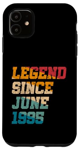 Legend Since June 1995 Lustiges 30-jähriges Retro-Alter zum 30. Geburtstag Hülle für iPhone 11 Legend Since June 1995 Lustiges 30-jähriges Retro-Alter zum 30. Geburtstag Hülle für iPhone 11 von Legend Since Vintage Anniversary Birthday Gifts Mj
