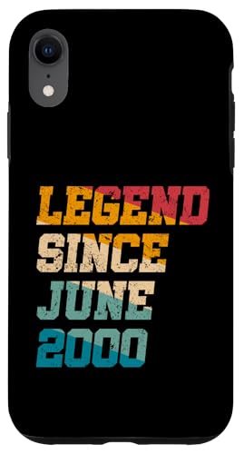 Legend Since June 2000 Lustiges 25-jähriges Retro-Alter zum 25. Geburtstag Hülle für iPhone XR Legend Since June 2000 Lustiges 25-jähriges Retro-Alter zum 25. Geburtstag Hülle für iPhone XR von Legend Since Vintage Anniversary Birthday Gifts Mj