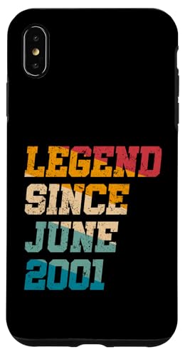 Legend Since June 2001 Lustiges 24-jähriges Retro-Alter zum 24. Geburtstag Hülle für iPhone XS Max Legend Since June 2001 Lustiges 24-jähriges Retro-Alter zum 24. Geburtstag Hülle für iPhone XS Max von Legend Since Vintage Anniversary Birthday Gifts Mj