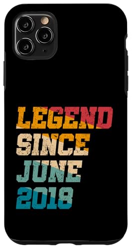 Legend Since June 2018 Lustiges 7-jähriges Retro-Alter zum 7. Geburtstag Hülle für iPhone 11 Pro Max Legend Since June 2018 Lustiges 7-jähriges Retro-Alter zum 7. Geburtstag Hülle für iPhone 11 Pro Max von Legend Since Vintage Anniversary Birthday Gifts Mj
