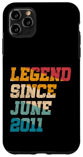 Legend Since Juni 2011 Lustiges 14-jähriges Retro-Alter zum 14. Geburtstag Hülle für iPhone 11 Pro Max Legend Since Juni 2011 Lustiges 14-jähriges Retro-Alter zum 14. Geburtstag Hülle für iPhone 11 Pro Max von Legend Since Vintage Anniversary Birthday Gifts Mj