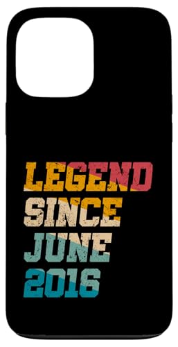 Legend Since Juni 2016 Lustiges 9-jähriges Retro-Alter zum 9. Geburtstag Hülle für iPhone 13 Pro Max Legend Since Juni 2016 Lustiges 9-jähriges Retro-Alter zum 9. Geburtstag Hülle für iPhone 13 Pro Max von Legend Since Vintage Anniversary Birthday Gifts Mj