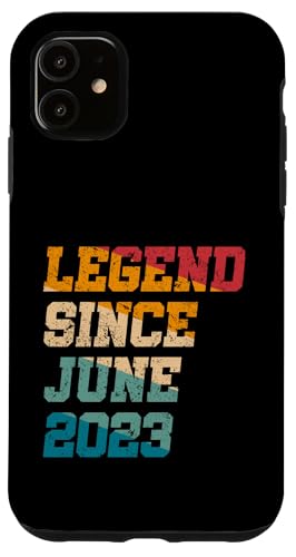 Legend Since Juni 2023 Lustiges 2-jähriges Retro-Alter zum 2. Geburtstag Hülle für iPhone 11 Legend Since Juni 2023 Lustiges 2-jähriges Retro-Alter zum 2. Geburtstag Hülle für iPhone 11 von Legend Since Vintage Anniversary Birthday Gifts Mj