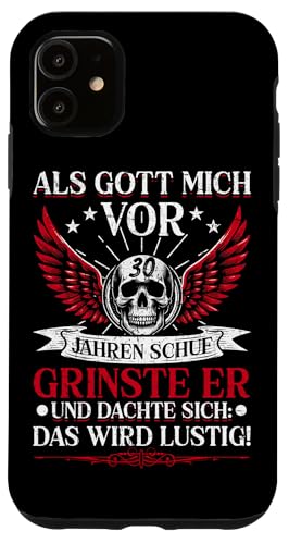 Als Gott Mich Vor 30 Jahren Schuf Grinste Er Lustig Jahrgang Hülle für iPhone 11 Als Gott Mich Vor 30 Jahren Schuf Grinste Er Lustig Jahrgang Hülle für iPhone 11 von Legendäre Geburtstagsjahrgänge seit 30 Jahren