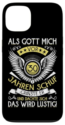 Als Gott Mich Vor 30 Jahren Schuf Grinste Er Lustig Jahrgang Hülle für iPhone 13 Als Gott Mich Vor 30 Jahren Schuf Grinste Er Lustig Jahrgang Hülle für iPhone 13 von Legendäre Geburtstagsjahrgänge seit 30 Jahren