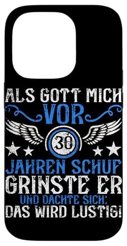Als Gott Mich Vor 30 Jahren Schuf Grinste Er Lustig Jahrgang Hülle für iPhone 14 Pro von Legendäre Geburtstagsjahrgänge seit 30 Jahren