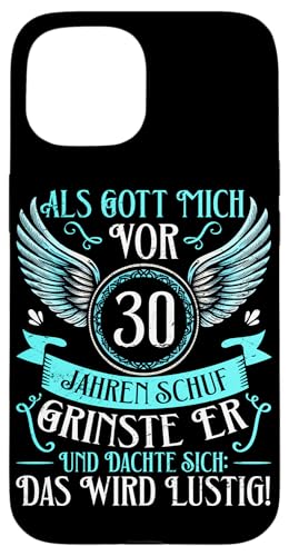 Als Gott Mich Vor 30 Jahren Schuf Grinste Er Lustig Jahrgang Hülle für iPhone 15 Als Gott Mich Vor 30 Jahren Schuf Grinste Er Lustig Jahrgang Hülle für iPhone 15 von Legendäre Geburtstagsjahrgänge seit 30 Jahren