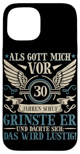 Als Gott Mich Vor 30 Jahren Schuf Grinste Er Lustig Jahrgang Hülle für iPhone 15 Als Gott Mich Vor 30 Jahren Schuf Grinste Er Lustig Jahrgang Hülle für iPhone 15 von Legendäre Geburtstagsjahrgänge seit 30 Jahren