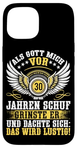 Als Gott Mich Vor 30 Jahren Schuf Grinste Er Lustig Jahrgang Hülle für iPhone 15 Als Gott Mich Vor 30 Jahren Schuf Grinste Er Lustig Jahrgang Hülle für iPhone 15 von Legendäre Geburtstagsjahrgänge seit 30 Jahren