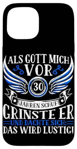 Als Gott Mich Vor 30 Jahren Schuf Grinste Er Lustig Jahrgang Hülle für iPhone 15 Als Gott Mich Vor 30 Jahren Schuf Grinste Er Lustig Jahrgang Hülle für iPhone 15 von Legendäre Geburtstagsjahrgänge seit 30 Jahren