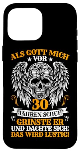 Als Gott Mich Vor 30 Jahren Schuf Grinste Er Lustig Jahrgang Hülle für iPhone 16 Pro Max Als Gott Mich Vor 30 Jahren Schuf Grinste Er Lustig Jahrgang Hülle für iPhone 16 Pro Max von Legendäre Geburtstagsjahrgänge seit 30 Jahren