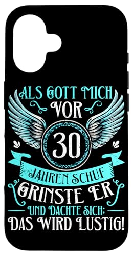 Als Gott Mich Vor 30 Jahren Schuf Grinste Er Lustig Jahrgang Hülle für iPhone 16 Als Gott Mich Vor 30 Jahren Schuf Grinste Er Lustig Jahrgang Hülle für iPhone 16 von Legendäre Geburtstagsjahrgänge seit 30 Jahren