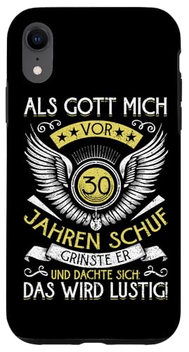 Als Gott Mich Vor 30 Jahren Schuf Grinste Er Lustig Jahrgang Hülle für iPhone XR Als Gott Mich Vor 30 Jahren Schuf Grinste Er Lustig Jahrgang Hülle für iPhone XR von Legendäre Geburtstagsjahrgänge seit 30 Jahren