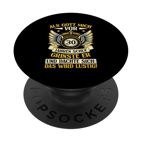 Als Gott Mich Vor 30 Jahren Schuf Grinste Er Lustig Jahrgang PopSockets Klebender PopGrip Als Gott Mich Vor 30 Jahren Schuf Grinste Er Lustig Jahrgang PopSockets Klebender PopGrip von Legendäre Geburtstagsjahrgänge seit 30 Jahren
