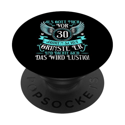 Als Gott Mich Vor 30 Jahren Schuf Grinste Er Lustig Jahrgang PopSockets Klebender PopGrip Als Gott Mich Vor 30 Jahren Schuf Grinste Er Lustig Jahrgang PopSockets Klebender PopGrip von Legendäre Geburtstagsjahrgänge seit 30 Jahren