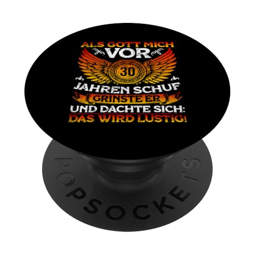 Als Gott Mich Vor 30 Jahren Schuf Grinste Er Lustig Jahrgang PopSockets Klebender PopGrip Als Gott Mich Vor 30 Jahren Schuf Grinste Er Lustig Jahrgang PopSockets Klebender PopGrip von Legendäre Geburtstagsjahrgänge seit 30 Jahren