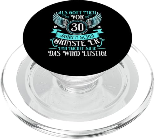 Als Gott Mich Vor 30 Jahren Schuf Grinste Er Lustig Jahrgang PopSockets PopGrip für MagSafe Als Gott Mich Vor 30 Jahren Schuf Grinste Er Lustig Jahrgang PopSockets PopGrip für MagSafe von Legendäre Geburtstagsjahrgänge seit 30 Jahren