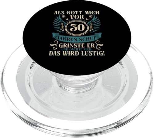 Als Gott Mich Vor 30 Jahren Schuf Grinste Er Lustig Jahrgang PopSockets PopGrip für MagSafe von Legendäre Geburtstagsjahrgänge seit 30 Jahren