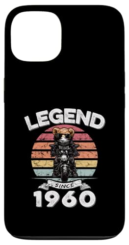 Legend Since 1960 Retro Vintage Teddy Fan Biker Geschenk Hülle für iPhone 13 von Legendäre Spruch Geburtstagsgeschenke für Bären