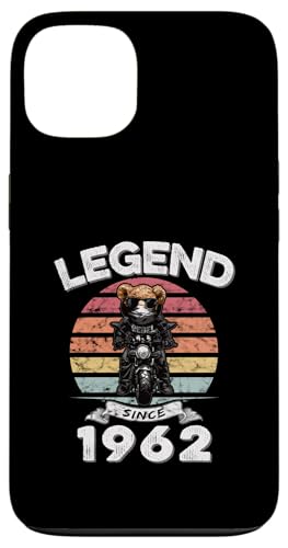 Legend Since 1962 Retro Vintage Teddy Fan Biker Geschenk Hülle für iPhone 13 von Legendäre Spruch Geburtstagsgeschenke für Bären