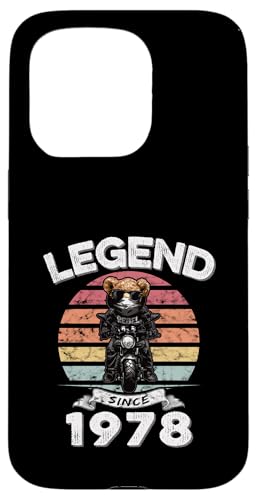 Legend Since 1978 Retro Vintage Teddy Fan Biker Geschenk Hülle für iPhone 15 Pro Legend Since 1978 Retro Vintage Teddy Fan Biker Geschenk Hülle für iPhone 15 Pro von Legendäre Spruch Geburtstagsgeschenke für Bären
