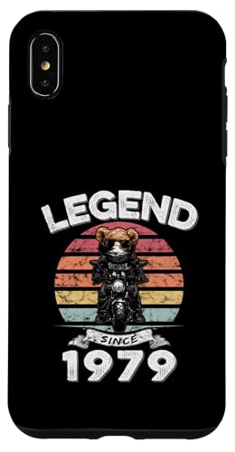 Legend Since 1979 Retro Vintage Teddy Fan Biker Geschenk Hülle für iPhone XS Max von Legendäre Spruch Geburtstagsgeschenke für Bären