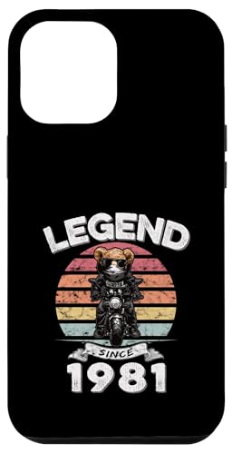 Legend Since 1981 Retro Vintage Teddy Fan Biker Geschenk Hülle für iPhone 12 Pro Max Legend Since 1981 Retro Vintage Teddy Fan Biker Geschenk Hülle für iPhone 12 Pro Max von Legendäre Spruch Geburtstagsgeschenke für Bären