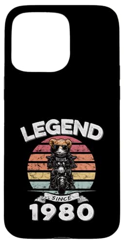 Legend Since 1981 Retro Vintage Teddy Fan Biker Geschenk Hülle für iPhone 15 Pro Max Legend Since 1981 Retro Vintage Teddy Fan Biker Geschenk Hülle für iPhone 15 Pro Max von Legendäre Spruch Geburtstagsgeschenke für Bären