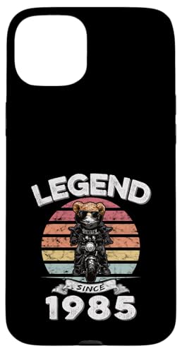 Legend Since 1985 Retro Vintage Teddy Fan Biker Geschenk Hülle für iPhone 15 Plus Legend Since 1985 Retro Vintage Teddy Fan Biker Geschenk Hülle für iPhone 15 Plus von Legendäre Spruch Geburtstagsgeschenke für Bären