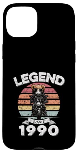 Legend Since 1990 Retro Vintage Teddy Fan Biker Geschenk Hülle für iPhone 15 Plus Legend Since 1990 Retro Vintage Teddy Fan Biker Geschenk Hülle für iPhone 15 Plus von Legendäre Spruch Geburtstagsgeschenke für Bären
