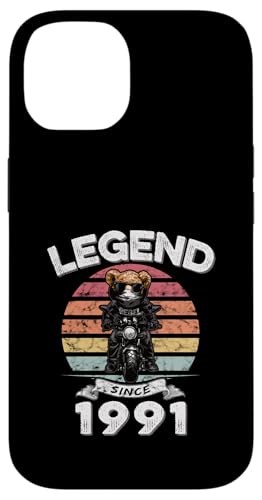 Legend Since 1991 Retro Vintage Teddy Fan Biker Geschenk Hülle für iPhone 14 Legend Since 1991 Retro Vintage Teddy Fan Biker Geschenk Hülle für iPhone 14 von Legendäre Spruch Geburtstagsgeschenke für Bären