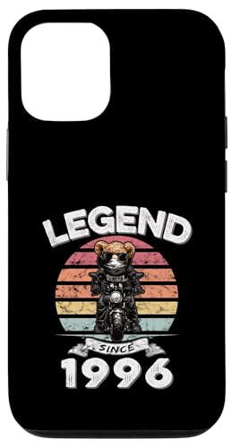 Legend Since 1996 Retro Vintage Teddy Fan Biker Geschenk Hülle für iPhone 12/12 Pro von Legendäre Spruch Geburtstagsgeschenke für Bären