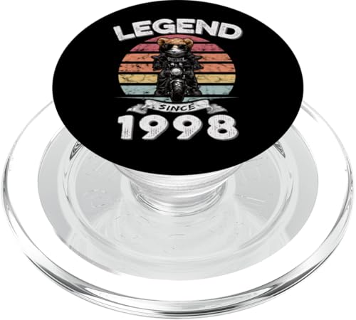 Legend Since 1998 Retro Vintage Teddy Fan Biker Geschenk PopSockets PopGrip für MagSafe Legend Since 1998 Retro Vintage Teddy Fan Biker Geschenk PopSockets PopGrip für MagSafe von Legendäre Spruch Geburtstagsgeschenke für Bären