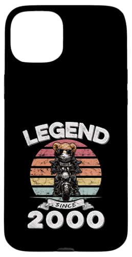 Legend Since 2000 Retro Vintage Teddy Fan Biker Geschenk Hülle für iPhone 15 Plus Legend Since 2000 Retro Vintage Teddy Fan Biker Geschenk Hülle für iPhone 15 Plus von Legendäre Spruch Geburtstagsgeschenke für Bären