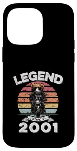 Legend Since 2001 Retro Vintage Teddy Fan Biker Geschenk Hülle für iPhone 14 Pro Max Legend Since 2001 Retro Vintage Teddy Fan Biker Geschenk Hülle für iPhone 14 Pro Max von Legendäre Spruch Geburtstagsgeschenke für Bären