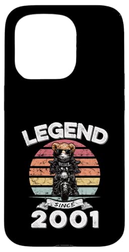 Legend Since 2001 Retro Vintage Teddy Fan Biker Geschenk Hülle für iPhone 15 Pro Legend Since 2001 Retro Vintage Teddy Fan Biker Geschenk Hülle für iPhone 15 Pro von Legendäre Spruch Geburtstagsgeschenke für Bären