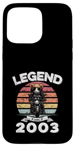 Legend Since 2003 Retro Vintage Teddy Fan Biker Geschenk Hülle für iPhone 15 Pro Max Legend Since 2003 Retro Vintage Teddy Fan Biker Geschenk Hülle für iPhone 15 Pro Max von Legendäre Spruch Geburtstagsgeschenke für Bären