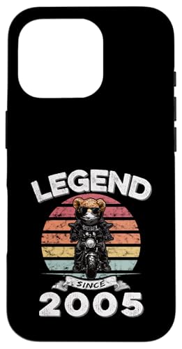 Legend Since 2005 Retro Vintage Teddy Fan Biker Geschenk Hülle für iPhone 16 Pro Legend Since 2005 Retro Vintage Teddy Fan Biker Geschenk Hülle für iPhone 16 Pro von Legendäre Spruch Geburtstagsgeschenke für Bären