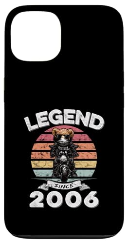 Legend Since 2006 Retro Vintage Teddy Fan Biker Geschenk Hülle für iPhone 13 von Legendäre Spruch Geburtstagsgeschenke für Bären