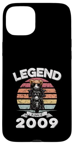 Legend Since 2009 Retro Vintage Teddy Fan Biker Geschenk Hülle für iPhone 15 Plus Legend Since 2009 Retro Vintage Teddy Fan Biker Geschenk Hülle für iPhone 15 Plus von Legendäre Spruch Geburtstagsgeschenke für Bären