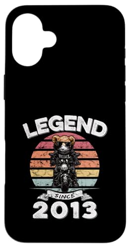 Legend Since 2013 Retro Vintage Teddy Fan Biker Geschenk Hülle für iPhone 16 Plus Legend Since 2013 Retro Vintage Teddy Fan Biker Geschenk Hülle für iPhone 16 Plus von Legendäre Spruch Geburtstagsgeschenke für Bären