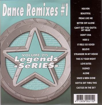 Legends Karaoke Volume 215 - Dance Remixes #1 (CD+G) von Legends Karaoke