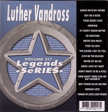 Legends Karaoke Volume 217 - Hits Of Luther Vandross (CD+G) von Legends Karaoke