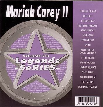 Legends Karaoke Volume 218 - Hits Of Mariah Carey #2 (CD+G) von Legends Karaoke