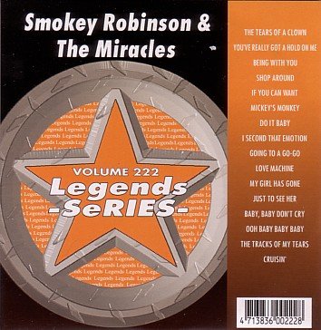 Legends Karaoke Volume 222 - Hits Of Smokey Robinson & The Miracles (CD+G) von Legends Karaoke