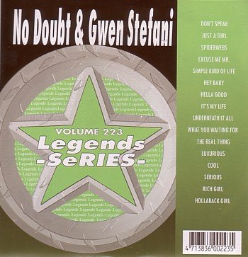 Legends Karaoke Volume 223 - Hits Of Gwen Stefani & No Doubt (CD+G) von Legends Karaoke
