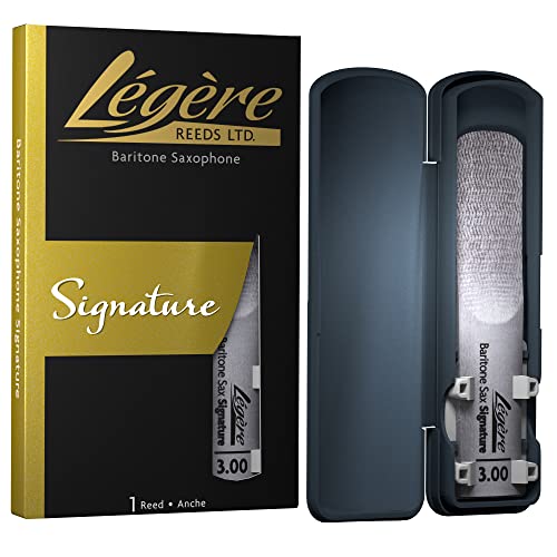 Légère Reeds - Baritonsaxophonblatt, Signature, Blattstärke 3.00 (BSG3.00) - Hochwertiges synthetisches Holzblasrohr von Legere