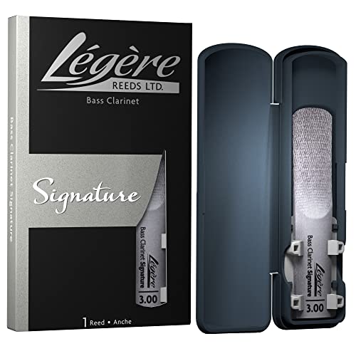Légère Reeds - Bassklarinettenblatt, Signature, Blattstärke 3.00 (BCS3.00) - Hochwertiges synthetisches Holzblasrohr von Legere