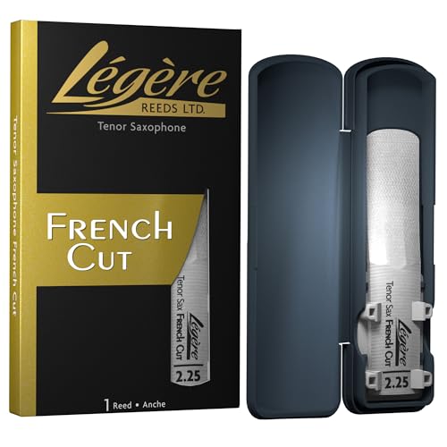 Légère Reeds - Tenorsaxophonblatt, French Cut, Blattstärke 2.25 (TSF2.25) - Hochwertiges synthetisches Holzblasrohr von Legere